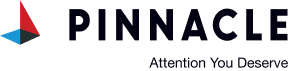 logo: Pinnacle - Attention You Deserve (text) and 3D triangular prism logo mark