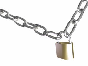 Chain and padlock