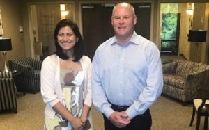 CEO of Pinnacle Rob Anderson and Priyanka Chauhan