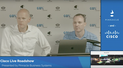 Clayton Meyer and Alan Bunyard sharing highlights from Cisco Live 2018