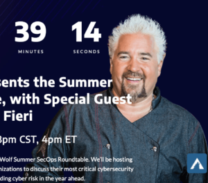 Guy Fieri, Arctic Wolf, and Pinnacle roundtable event